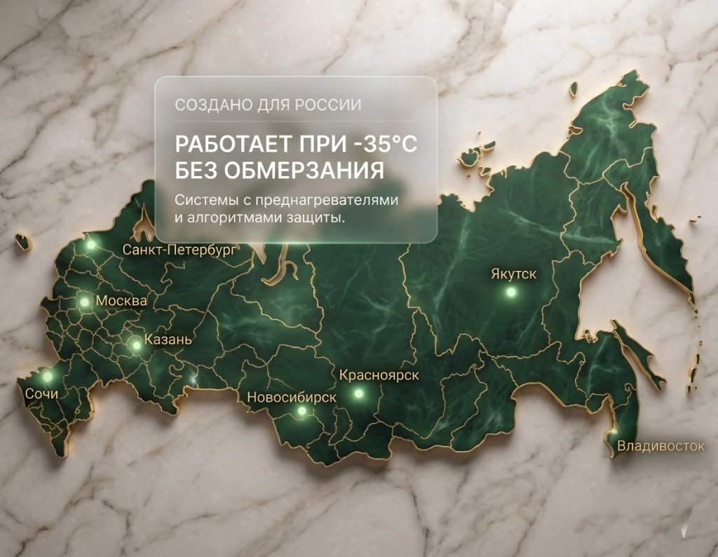 AirBond работает по всей России при −35°C